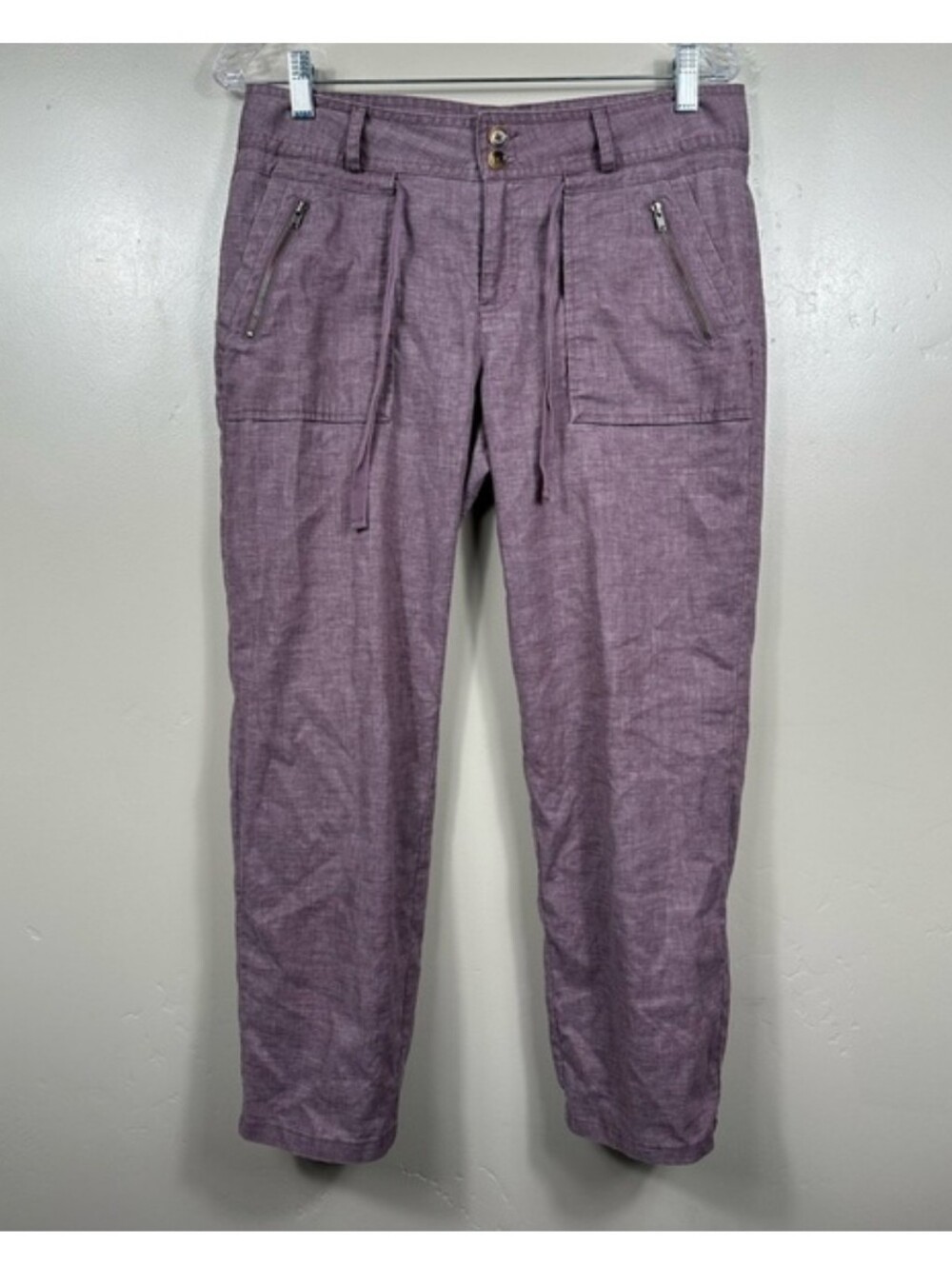 prAna Women's Savannah Hemp Crop Pant Jogger Purple Size 6